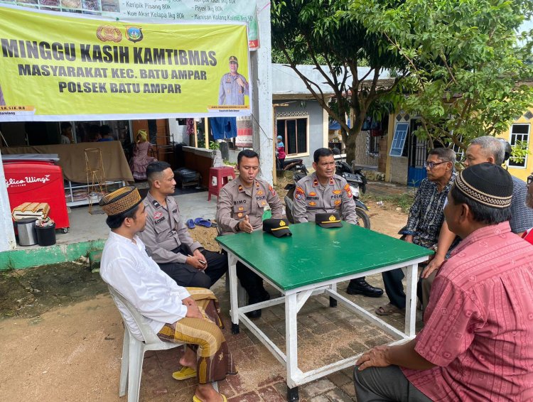 Minggu Kasih Kamtibmas bersama Warga Kelurahan Batu Merah Kec.Batu Ampar  kota Batam