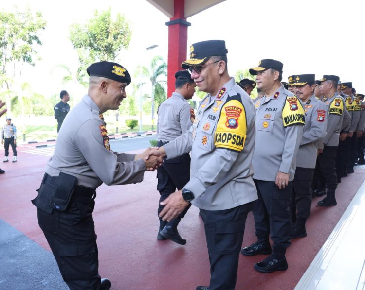 KAPOLDA KEPRI GELAR HALAL BIHALAL DI MOMEN IDUL FITRI BERSAMA PERSONEL POLDA KEPRI