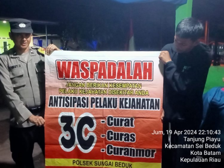 Batara Biru Polsek Sungai Beduk laksanakan patroli dan sambang dialogis berikan rasa aman, Cegah Tindak Kriminal