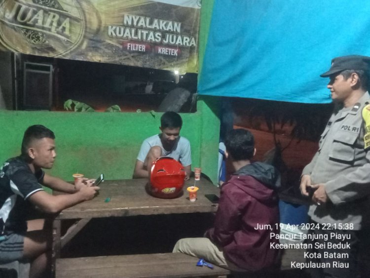 Patroli Cipkon Polsek Sungai Beduk, Cegah Aksi Kejahatan Dan Sampaikan Himbauan Kamtibmas