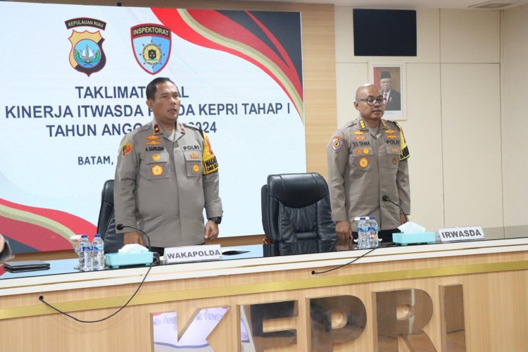 WAKAPOLDA KEPRI PIMPIN TAKLIMAT AWAL TAHAP I AUDIT KINERJA ITWASDA POLDA KEPRI