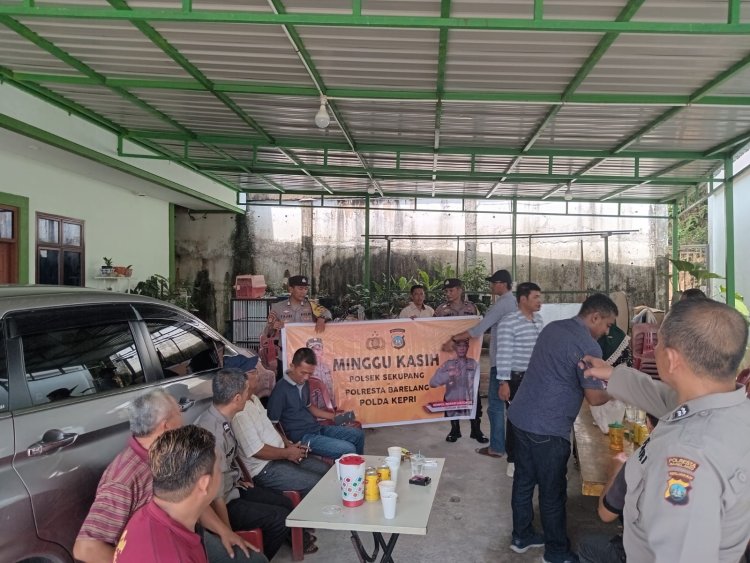 Program Minggu Kasih, Polsek Sekupang Tampung Aspirasi Masyarakat Sekupang