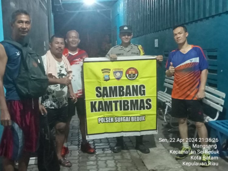 Batara Biru Polsek Sungai Beduk laksanakan patroli dan sambang dialogis berikan rasa aman, Cegah Tindak Kriminal