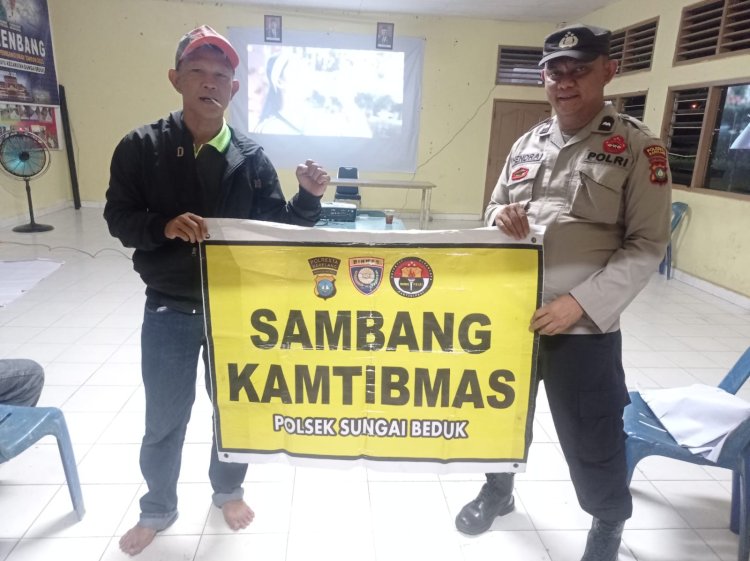 Batara Biru Polsek Sungai Beduk laksanakan patroli dan sambang dialogis berikan rasa aman, Cegah Tindak Kriminal