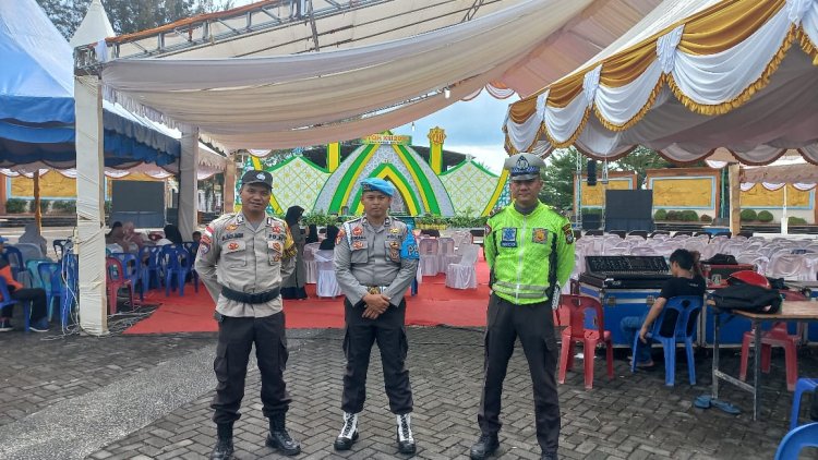 Polres Bintan Lakukan Pengamanan (MTQH) Ke-13 Tingkat Kabupaten Bintan Tahun 2024