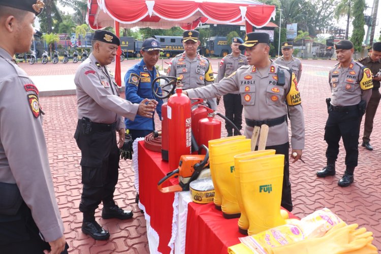 Polres Karimun Gelar Apel Siaga Penanggulangan Bencana