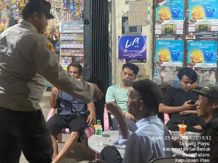 Batara Biru Polsek Sungai Beduk laksanakan patroli dan sambang dialogis berikan rasa aman, Cegah Tindak Kriminal