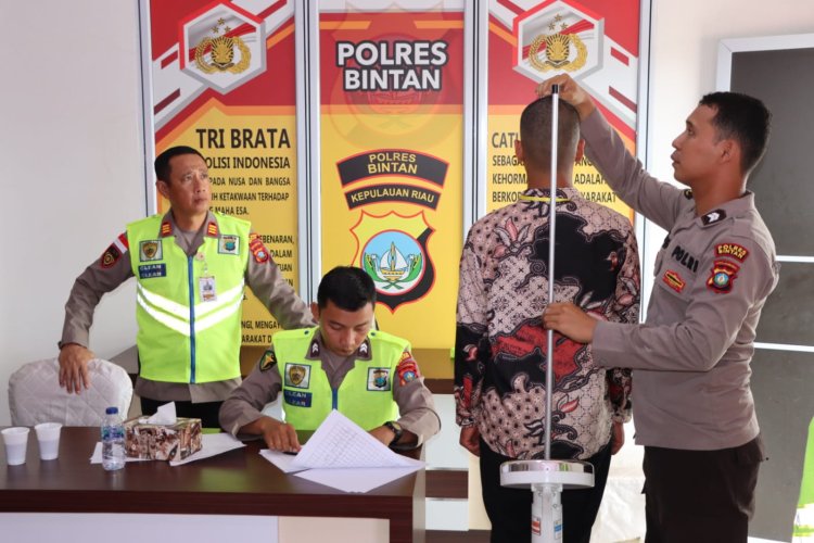 Polres Bintan Laksanakan Pemeriksaan Administrasi Tahap 1 Seleksi Penerimaan Anggota Polri