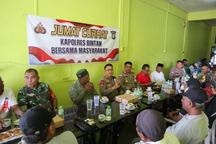 Jumat Curhat Kapolres Bintan Bersama Dengan Masyarakat Bintan Timur