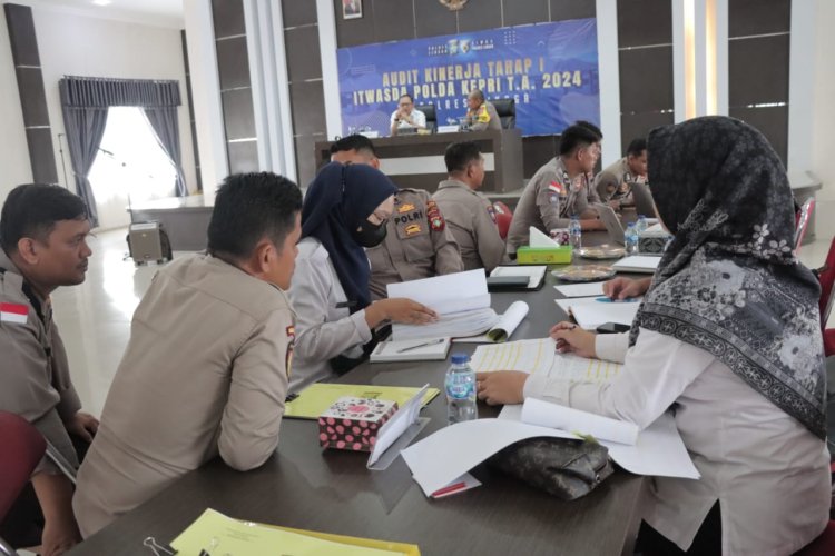 Polres Lingga Terima Kunjungan Audit Kinerja Tahap I TA 2024 Itwasda Polda Kepri