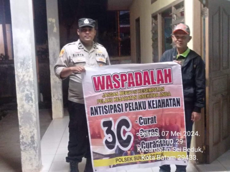 Batara Biru Polsek Sungai Beduk laksanakan patroli dan sambang dialogis berikan rasa aman, Cegah Tindak Kriminal