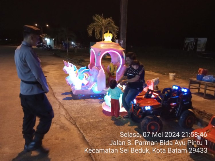 Patroli Cipkon Polsek Sungai Beduk, Cegah Aksi Kejahatan Dan Sampaikan Himbauan Kamtibmas