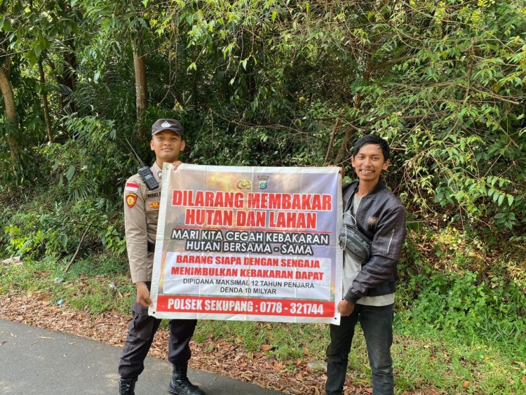 Batara Biru Sekupang sosialisasi dan himbauan cegah Karhutla