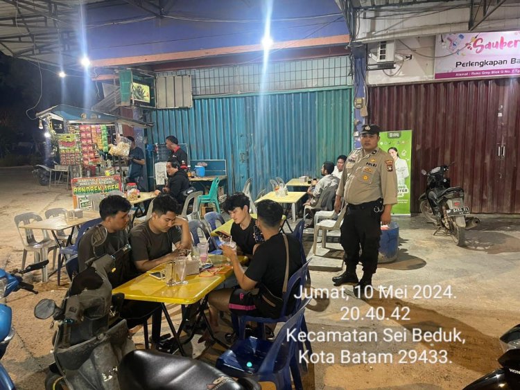 Batara Biru Polsek Sungai Beduk laksanakan patroli dan sambang dialogis berikan rasa aman, Cegah Tindak Kriminal