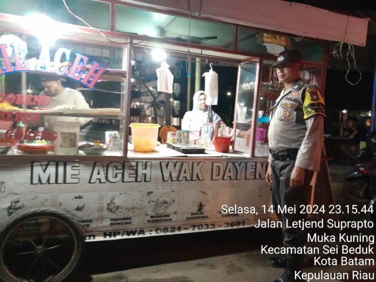 Patroli Cipkon Polsek Sungai Beduk, Cegah Aksi Kejahatan Dan Sampaikan Himbauan Kamtibmas