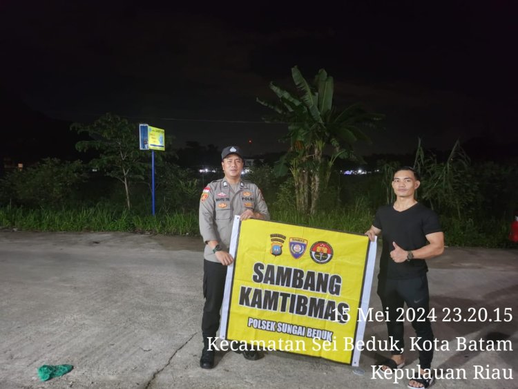 Batara Biru Polsek Sungai Beduk laksanakan patroli dan sambang dialogis berikan rasa aman, Cegah Tindak Kriminal