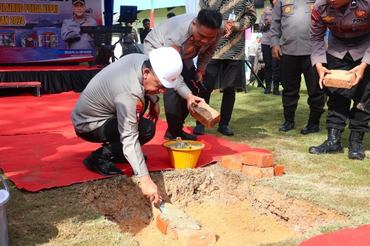 PELETAKAN BATU PERTAMA RUMAH SUSUN DITPOLAIRUD POLDA KEPRI: LANGKAH MENINGKATKAN KESEJAHTERAAN PERSONEL KEPOLISIAN