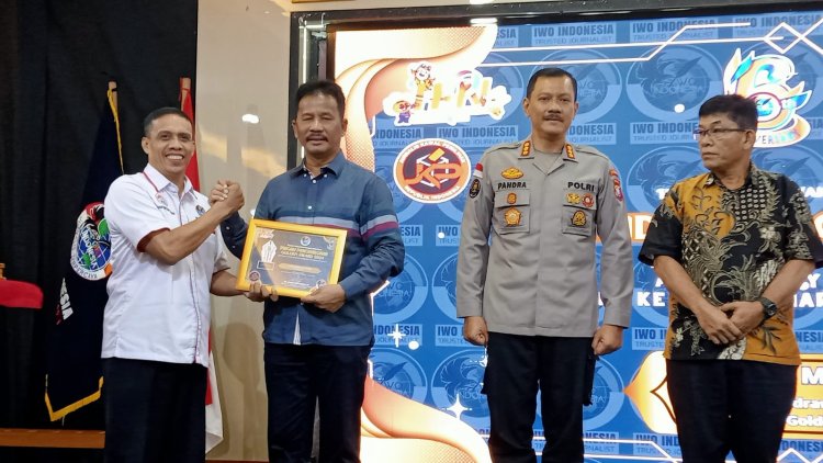 Walikota Batam Terima Golden Award dari IWO Indonesia Kepri