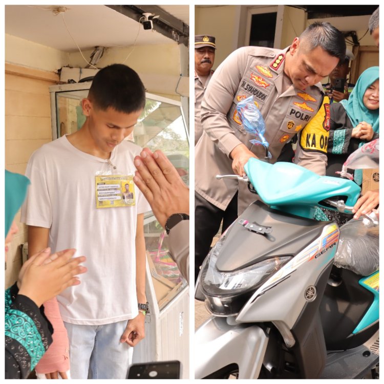 Hadiah Sepeda Motor untuk Satrio Mukti Raharjo, Casis Bintara Polri yang Dibegal