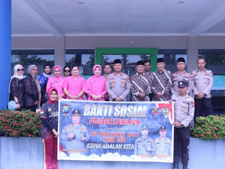 Sambut Hari Bhayangkara Ke-78, Polres Karimun Anjangsana Ke Warakawuri