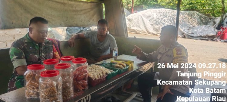 Aktif jalin Sinergitas, Bhabinkamtibmas Polsek Sekupang laksanakan sambang bersama Bhabinsa