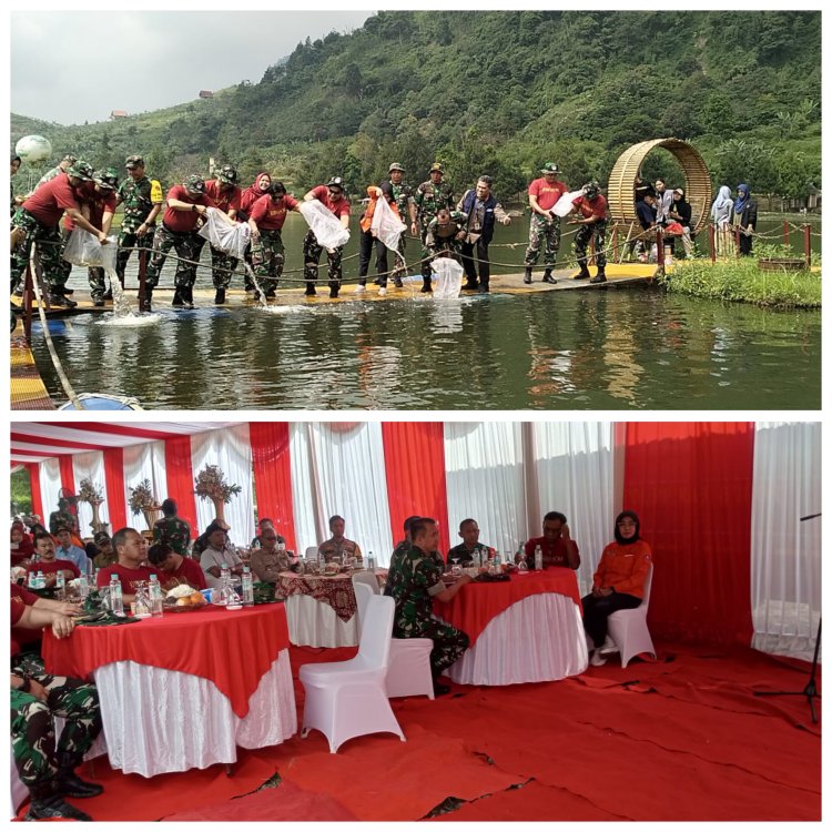 6 Universitas Paska Sarjana, Perduli Lingkungan Satgas TMMD Ke -120,Penanaman 5000 Pohon Dan Penaburan Ikan Kepada Warga Masyarakat Sukamakmur