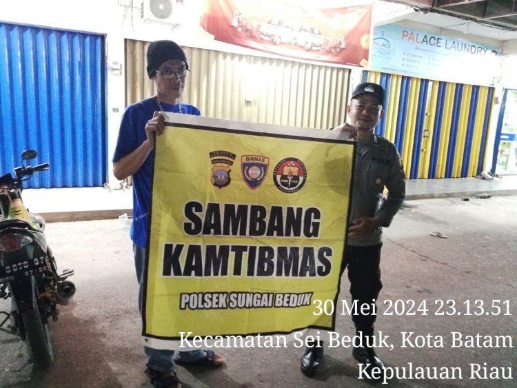 Batara Biru Polsek Sungai Beduk laksanakan patroli dan sambang dialogis berikan rasa aman, Cegah Tindak Kriminal