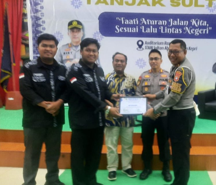 Satuan lalu Lintas Polres Bintan Gelar Seminar Lalu Lintas Bersama Mahasiswa