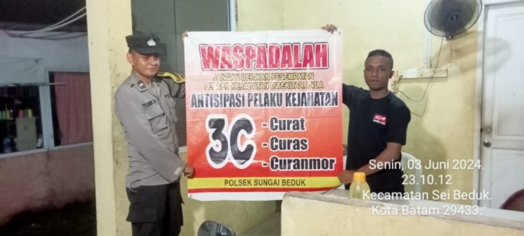 Batara Biru Polsek Sungai Beduk Laksanakan Patroli dan Sambang Dialogis Berikan Rasa Aman, Cegah Tindak Kriminal