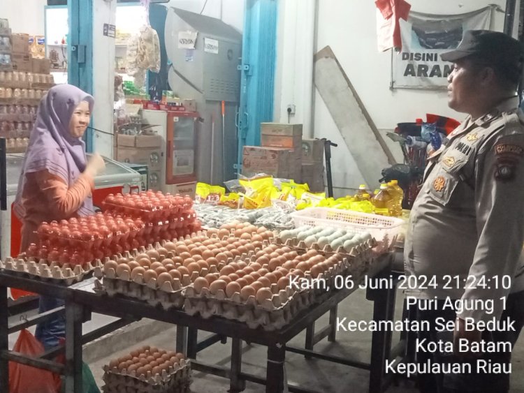 Patroli Cipkon Polsek Sungai Beduk, Cegah Aksi Kejahatan Dan Sampaikan Himbauan Kamtibmas