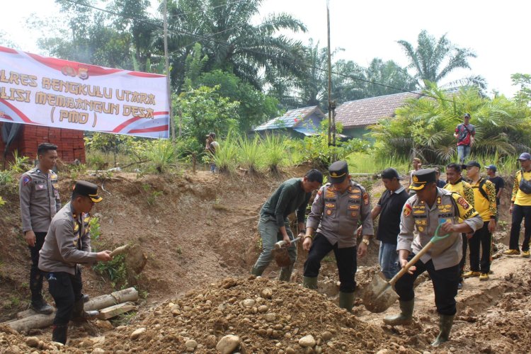 Polres Bengkulu Utara Luncurkan Program Polisi Membangun Desa Sambut Hari Bhayangkara ke-78