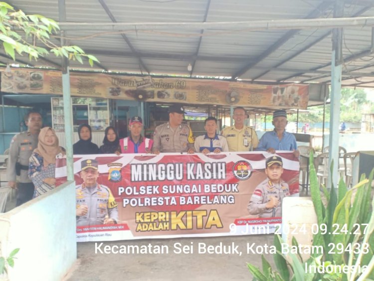 Kegiatan Minggu Kasih Polsek Sungai Beduk: Menjaga Keamanan Bersama Warga