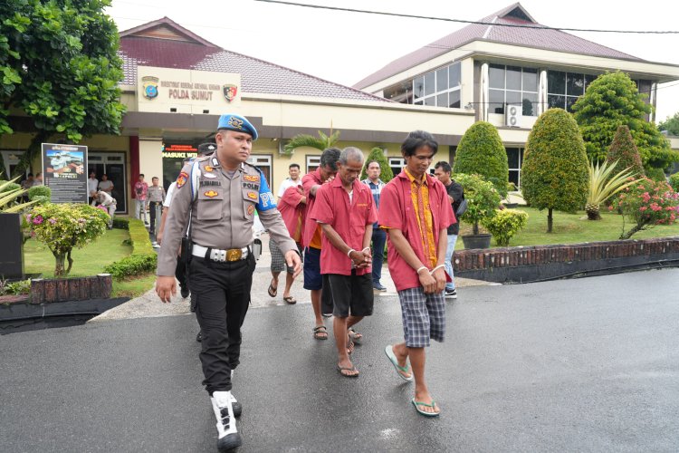 Polda Sumut Buktikan Komitmen Ungkap Tindak Pidana Pencurian Hasil Perkebunan, 6 Pelaku Ditangkap