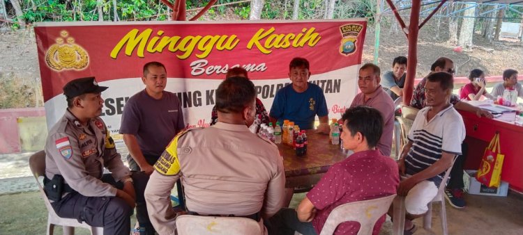 Himbauan Kamtibmas di Minggu Kasih Polres Bintan dan Polsek Jajaran