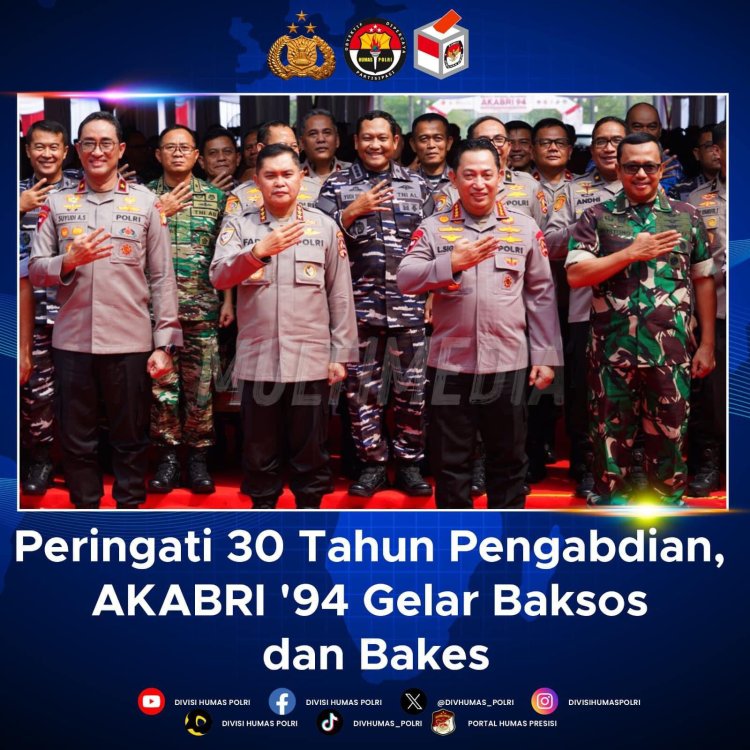 Jenderal Polisi Listyo Sigit Prabowo Hadiri Bakti Sosial dan Kesehatan Peringatan 30 Tahun Pengabdian AKABRI 94