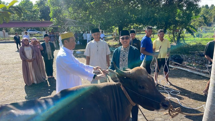 Hari raya Idul Adha 1445H, Polres Bintan sembelih 4 ekor Hewan Qurban