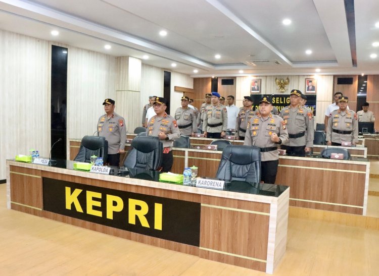 Kapolda Kepri Ikuti Upacara Pemulihan Nilai-Nilai Tribrata dalam Rangka Hari Bhayangkara Ke-78