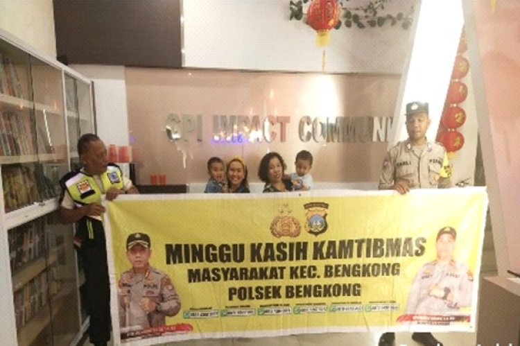 Polsek Bengkong Adakan Kegiatan Minggu Kasih di Gereja GPI Impact Community