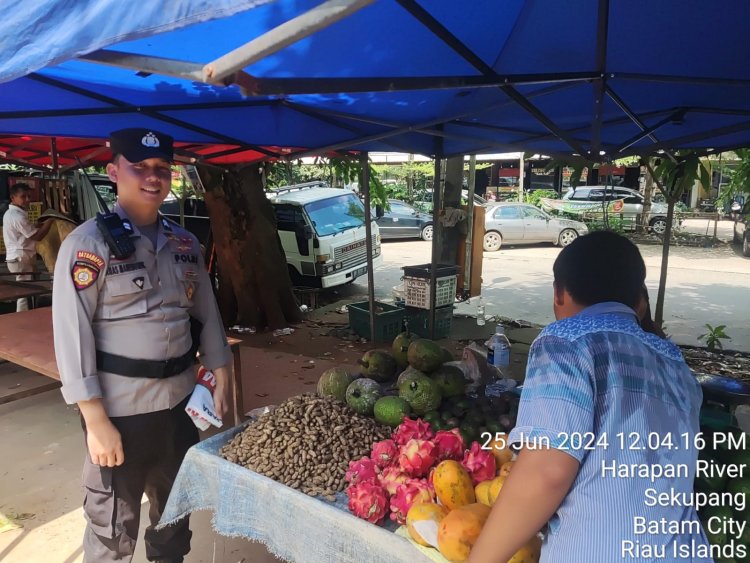 Batara Biru Sekupang himbau pedagang buah agar lebih berhati hati dalam berjualan