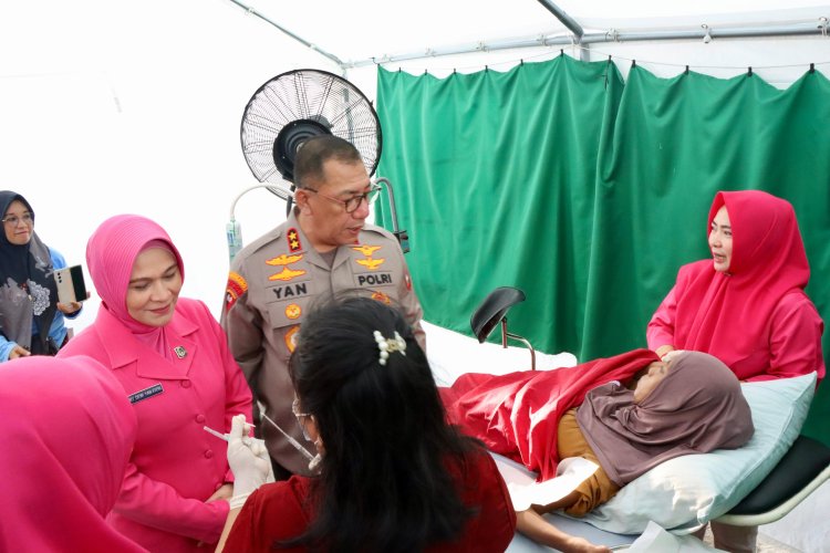 Polda Kepri Adakan Bakti Sosial dan Kesehatan Sambut Hari Bhayangkara ke-78