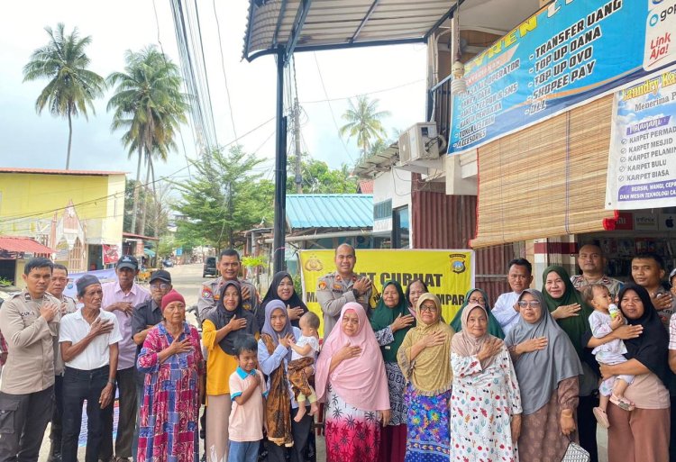 Kegiatan Jumat Curhat Polsek Batu Ampar dengan Warga/ masyarakat  kel. Batu merah kec.Batu ampar