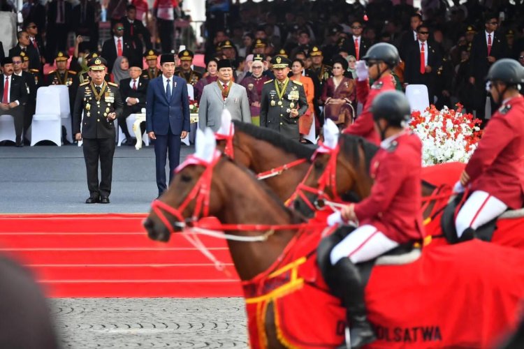 Presiden Joko Widodo Hadiri Upacara Peringatan Hari Bhayangkara ke-78