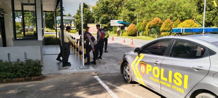 Terus Jaga Kamtibmas Yang Kondusif, Polres Bintan Laksanakan Patroli Berikan Himbauan Kamtibmas