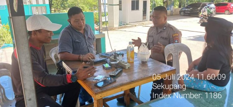 Bhabinkamtibmas Tiban Baru himbau Satpam perumahan untuk Jaga Kamtibmas