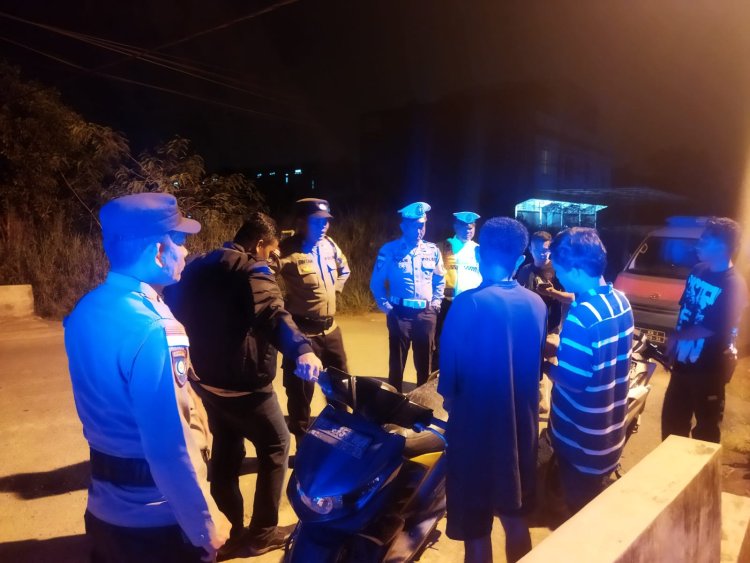 Lakukan Balap Liar, Polres Bintan Amankan 4 Sepeda Motor dan 3 Pelajar