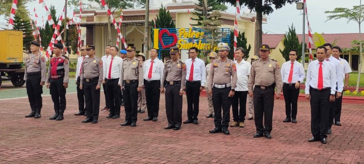 Kapolres Simalungun Pimpin Apel Pagi, Tekankan Disiplin dan Kinerja Personel