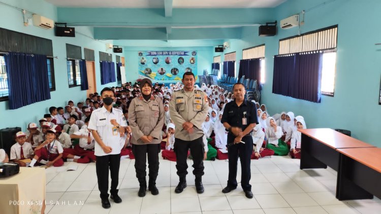 Polsek Kalideres Gencar Edukasi Pelajar SMPN 186 untuk Cegah Narkotika dan Bullying