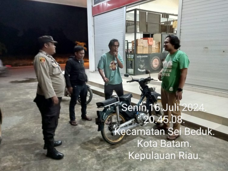 Patroli Cipkon Polsek Sungai Beduk, Cegah Aksi Kejahatan Dan Sampaikan Himbauan Kamtibmas