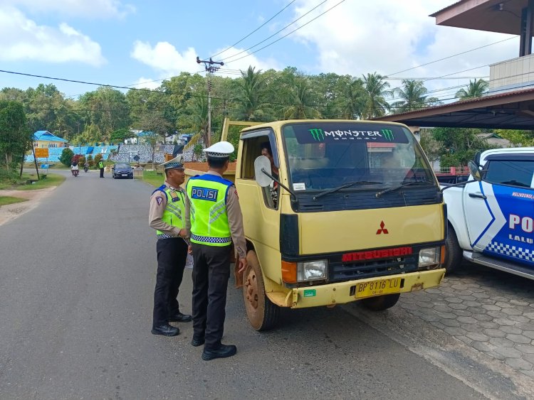 Operasi Patuh Seligi 2024: Polres Lingga Sampaikan Imbauan kepada Pengguna Jalan