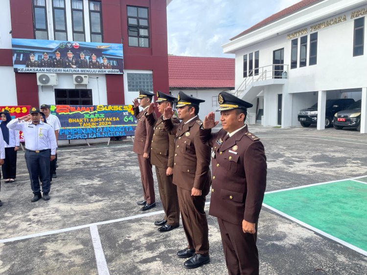 Upacara Peringatan Hari Bhakti Adhyaksa ke-64 di Natuna: Penekanan pada Disiplin dan Integritas